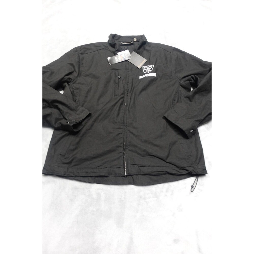 Las Vegas Raiders Men's Medium Black Dunbrooke Journey Workwear Full Zip Jacket